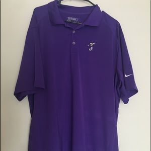 Nike Gold Vibrant Purple Polo with Mickey Mouse